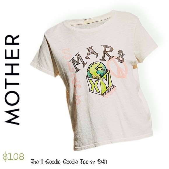 NWT MOTHER “Lol Goodie Goodie Tee”  BE THAT COOL ✔️🪐 - Picture 3 of 12
